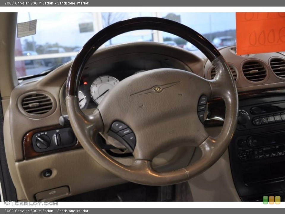 Sandstone Interior Steering Wheel for the 2003 Chrysler 300 M Sedan #45920959