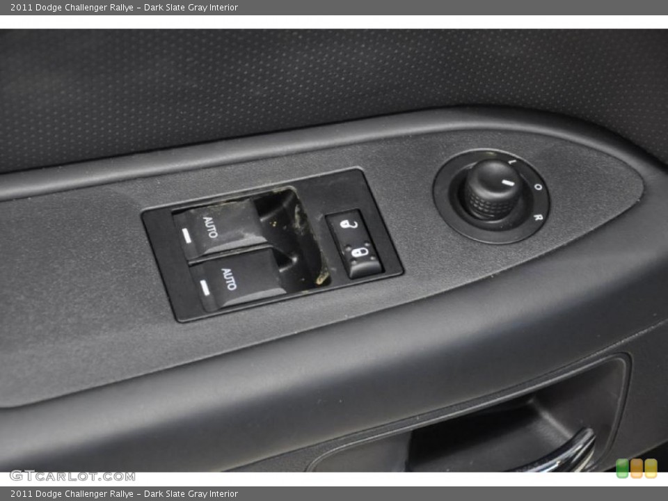 Dark Slate Gray Interior Controls for the 2011 Dodge Challenger Rallye #45921358