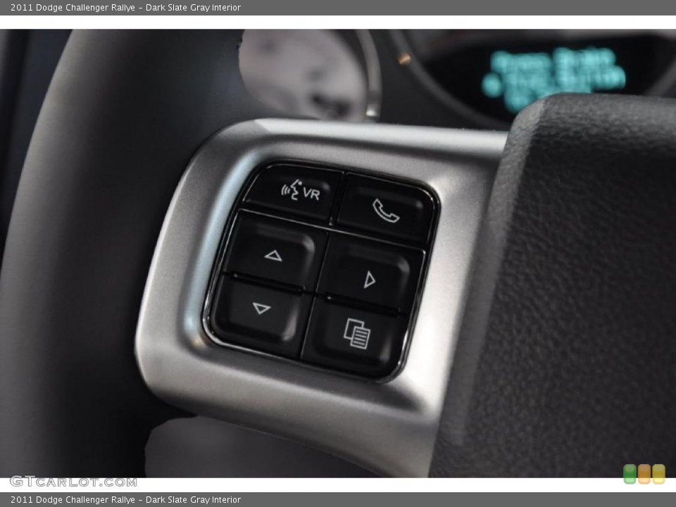 Dark Slate Gray Interior Controls for the 2011 Dodge Challenger Rallye #45921412