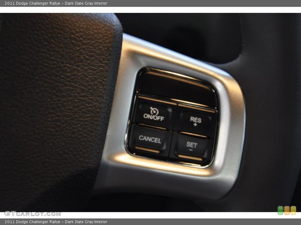 Dark Slate Gray Interior Controls for the 2011 Dodge Challenger Rallye #45921424