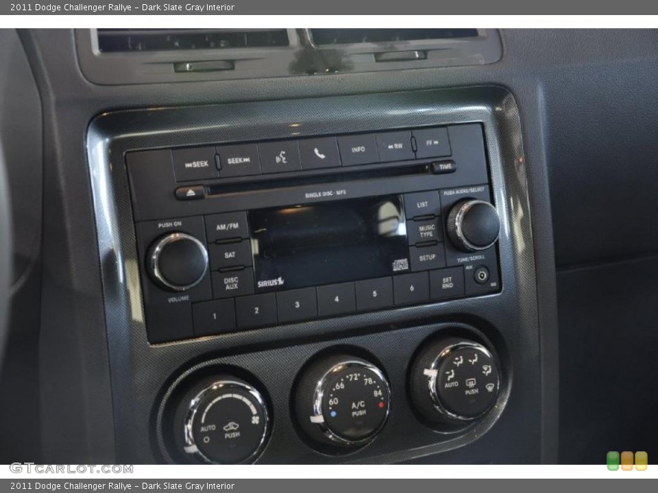 Dark Slate Gray Interior Controls for the 2011 Dodge Challenger Rallye #45921436