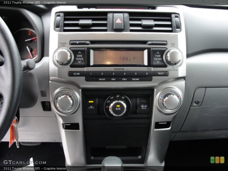 Graphite Interior Controls for the 2011 Toyota 4Runner SR5 #45922246