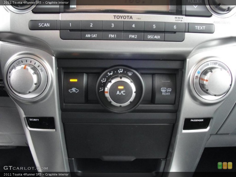 Graphite Interior Controls for the 2011 Toyota 4Runner SR5 #45922264