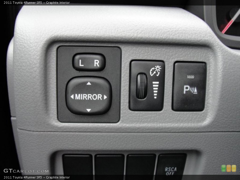 Graphite Interior Controls for the 2011 Toyota 4Runner SR5 #45922303