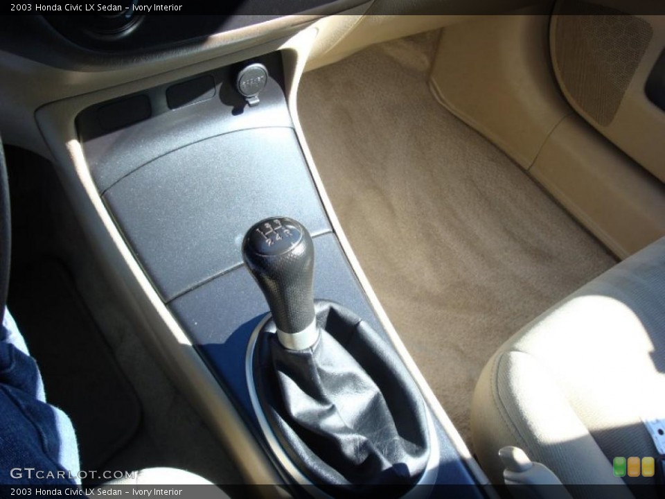 Ivory Interior Transmission for the 2003 Honda Civic LX Sedan #45923395