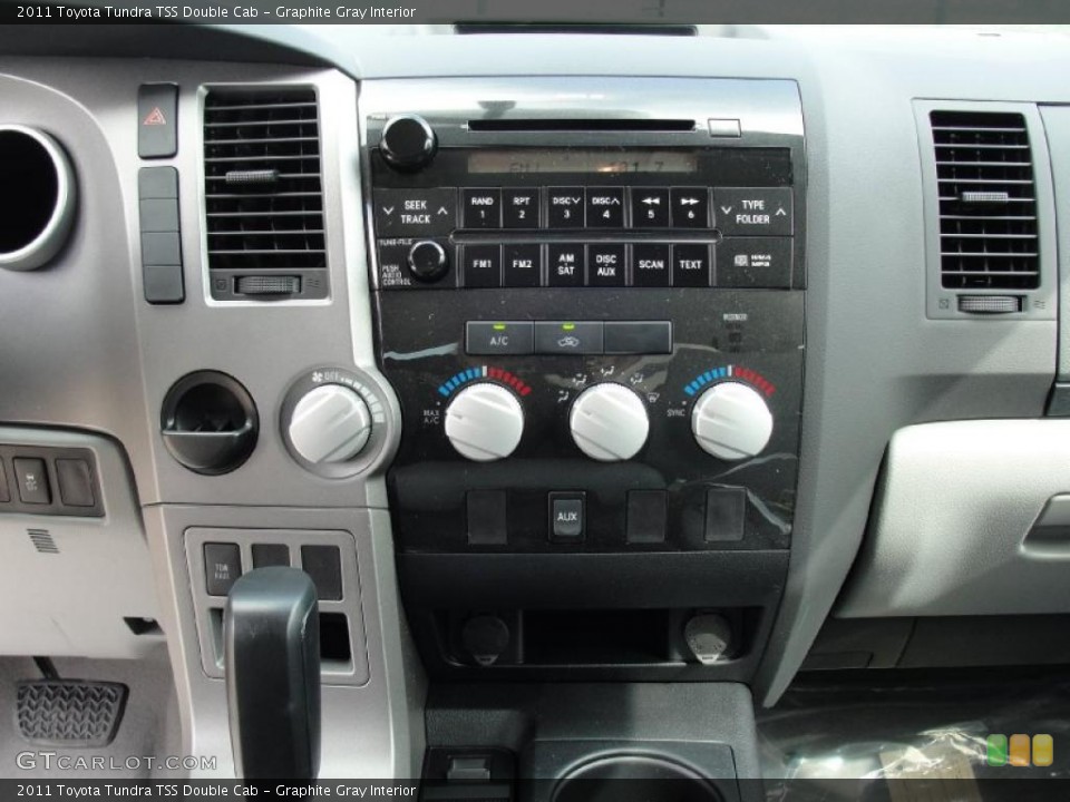 Graphite Gray Interior Controls for the 2011 Toyota Tundra TSS Double Cab #45924358