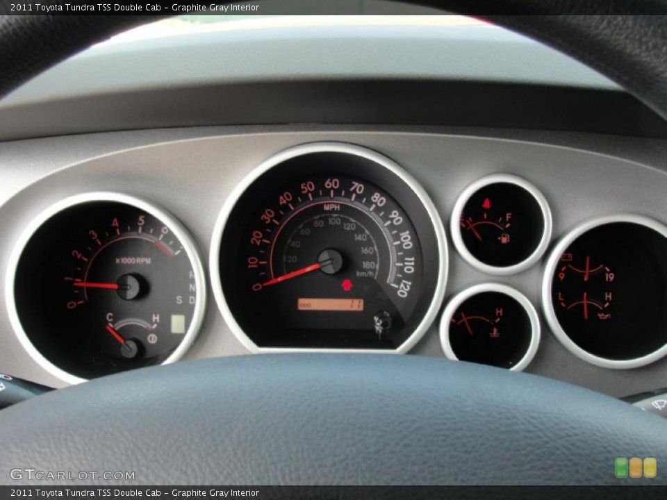 Graphite Gray Interior Gauges for the 2011 Toyota Tundra TSS Double Cab #45924382