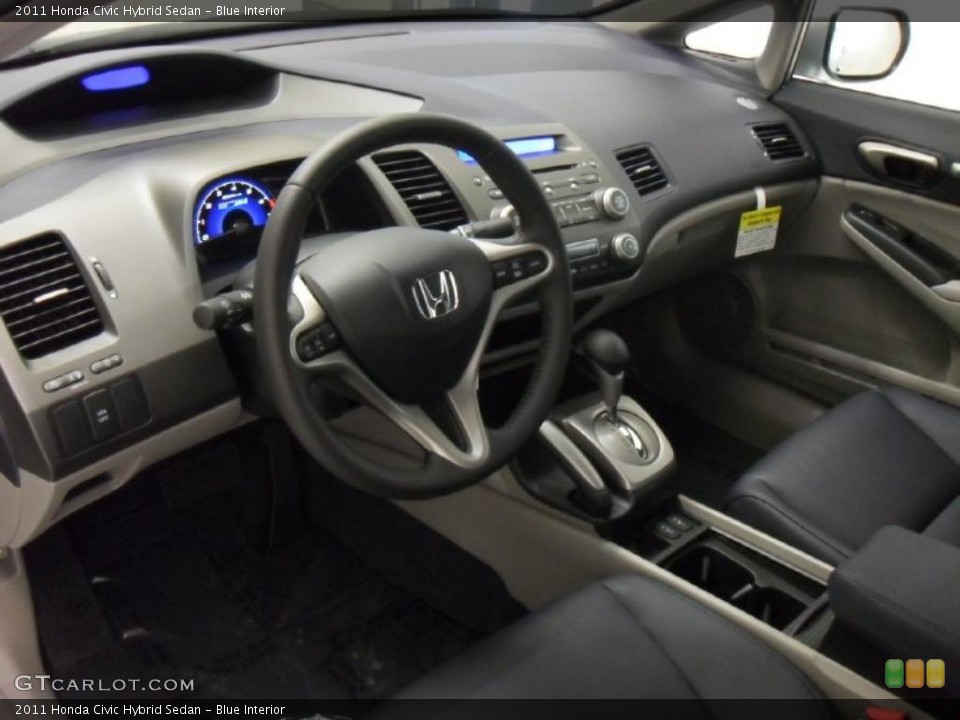 Blue 2011 Honda Civic Interiors