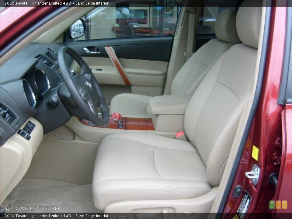 Sand Beige Interior Photo for the 2010 Toyota Highlander Limited 4WD #45926386