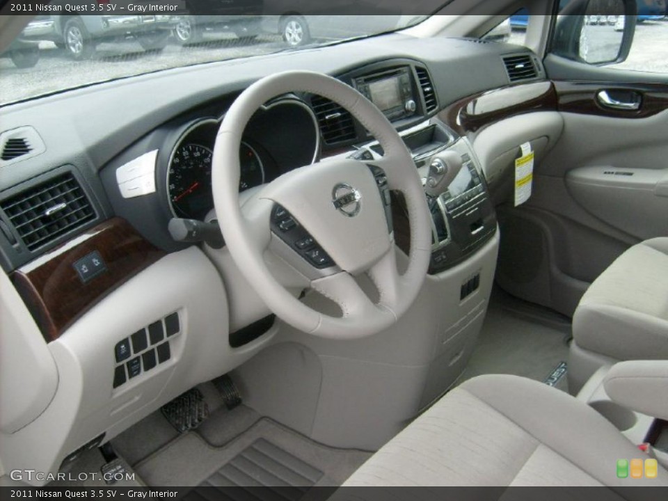 Gray Interior Prime Interior for the 2011 Nissan Quest 3.5 SV #45927010