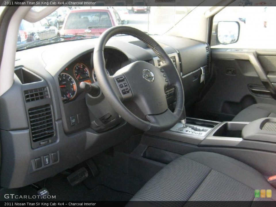 Charcoal Interior Photo for the 2011 Nissan Titan SV King Cab 4x4 #45927028
