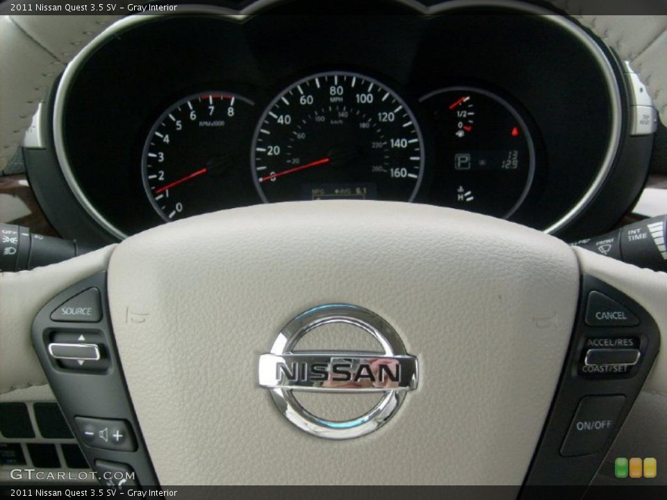 Gray Interior Gauges for the 2011 Nissan Quest 3.5 SV #45927073