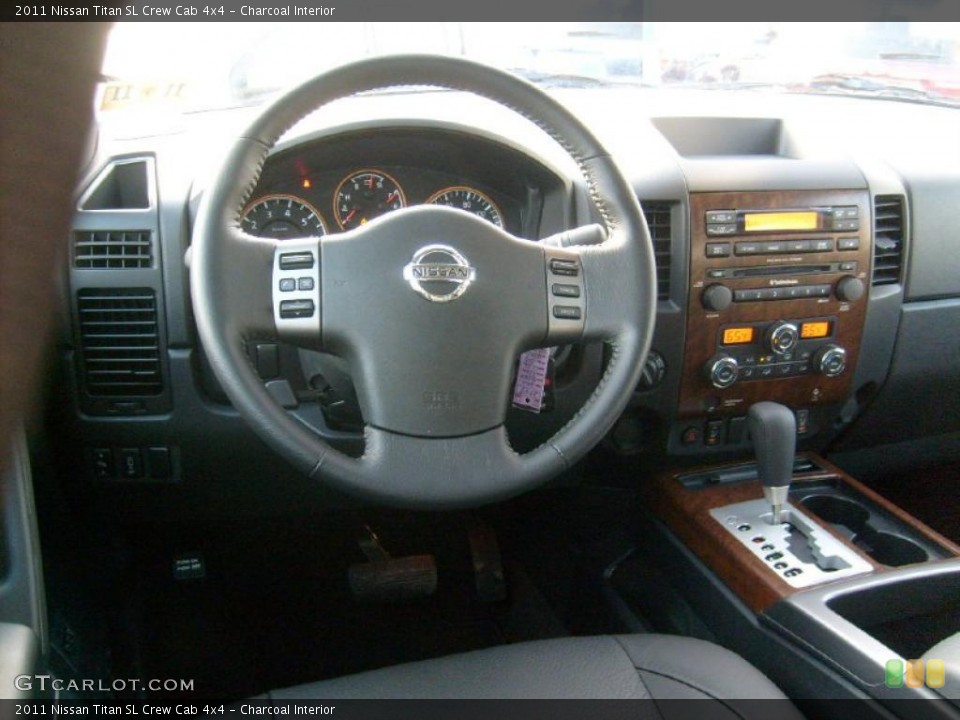 Charcoal Interior Dashboard for the 2011 Nissan Titan SL Crew Cab 4x4 #45927142