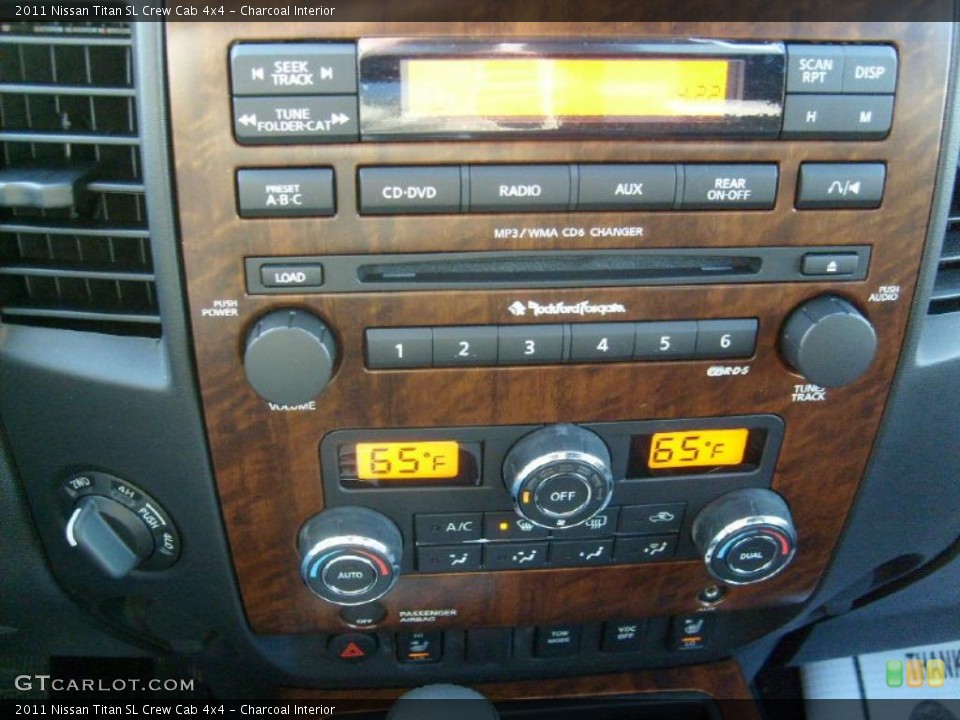 Charcoal Interior Controls for the 2011 Nissan Titan SL Crew Cab 4x4 #45927262