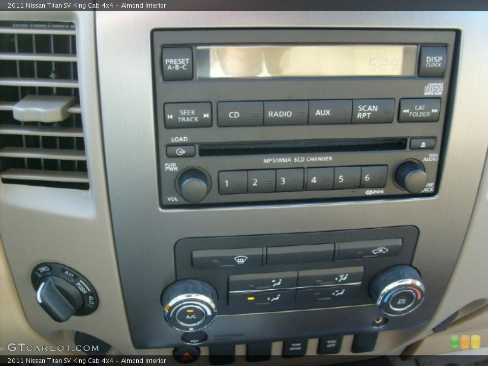 Almond Interior Controls for the 2011 Nissan Titan SV King Cab 4x4 #45927433