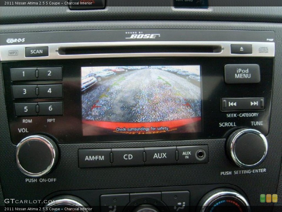 Charcoal Interior Controls for the 2011 Nissan Altima 2.5 S Coupe #45927811