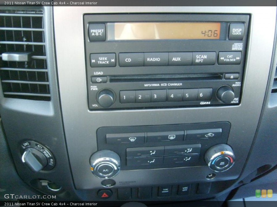 Charcoal Interior Controls for the 2011 Nissan Titan SV Crew Cab 4x4 #45928003