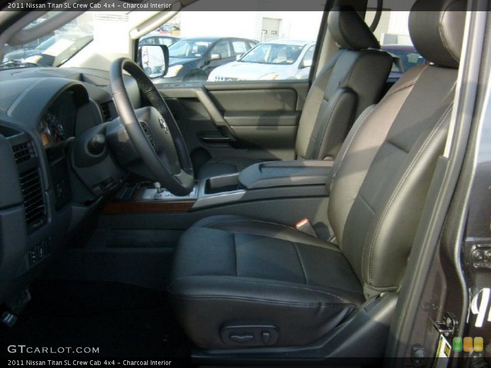 Charcoal Interior Photo for the 2011 Nissan Titan SL Crew Cab 4x4 #45928570
