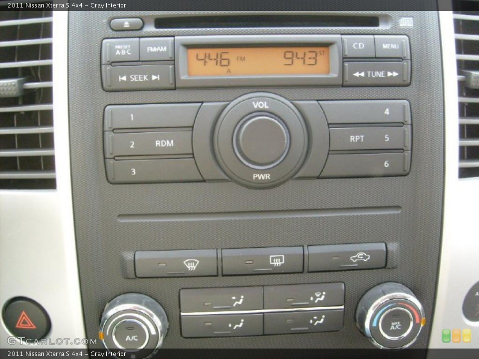 Gray Interior Controls for the 2011 Nissan Xterra S 4x4 #45928699