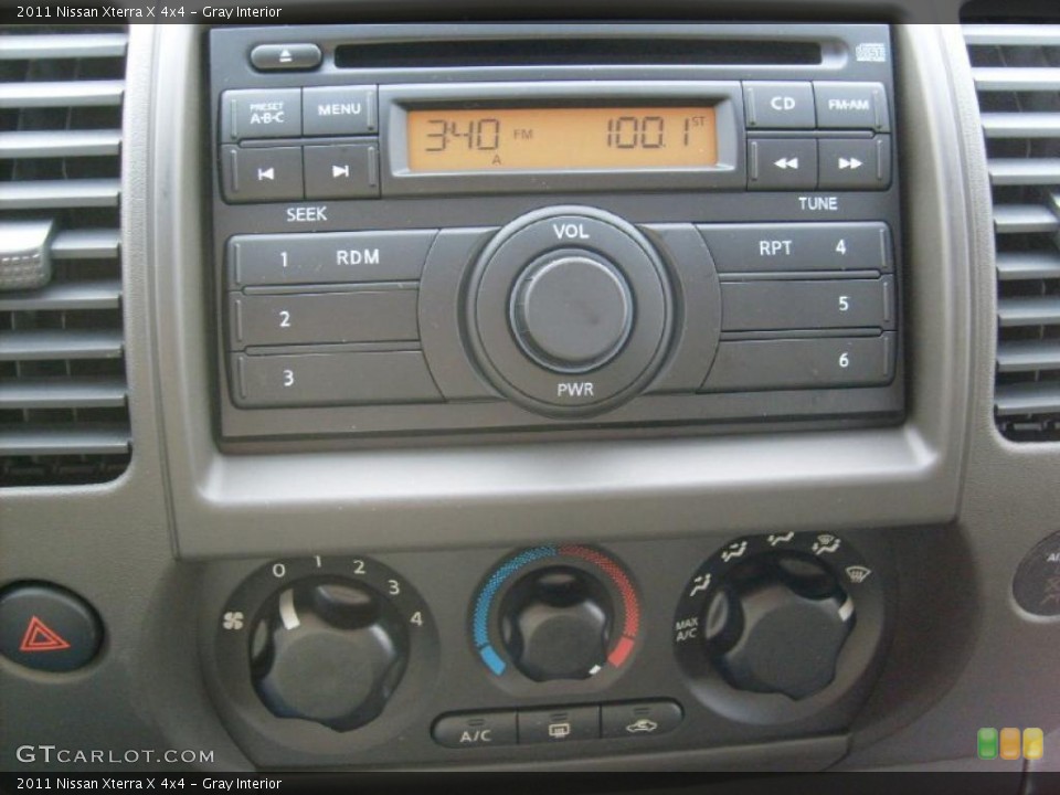 Gray Interior Controls for the 2011 Nissan Xterra X 4x4 #45928870