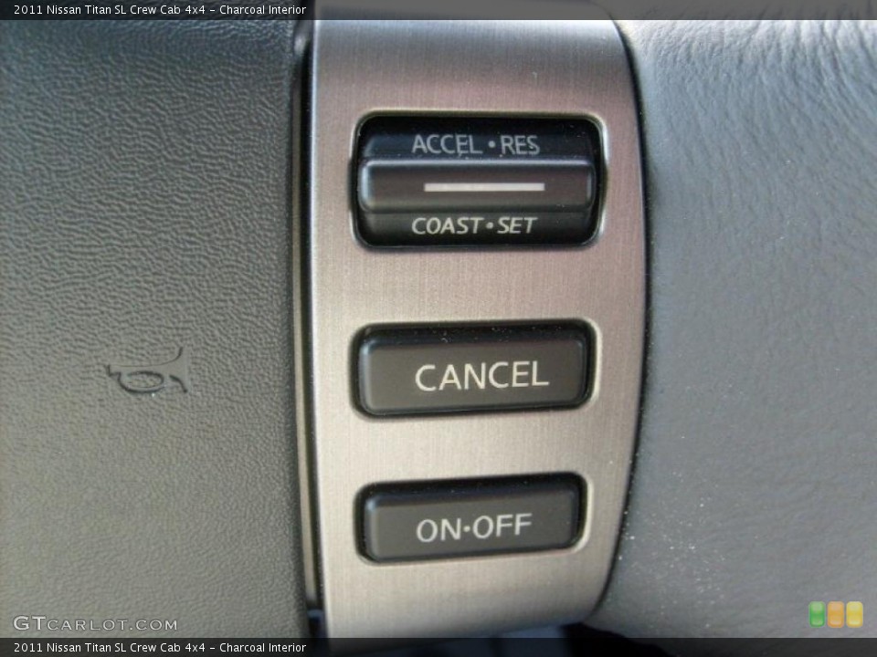 Charcoal Interior Controls for the 2011 Nissan Titan SL Crew Cab 4x4 #45928912