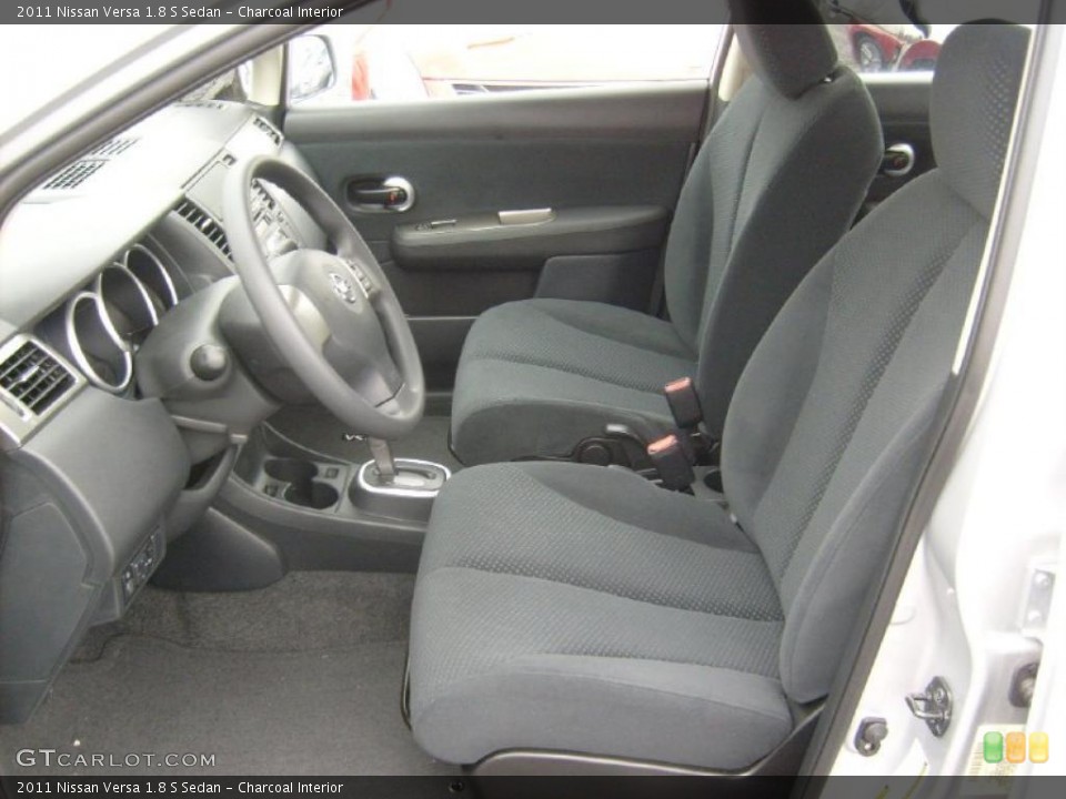 Charcoal Interior Photo for the 2011 Nissan Versa 1.8 S Sedan #45928915