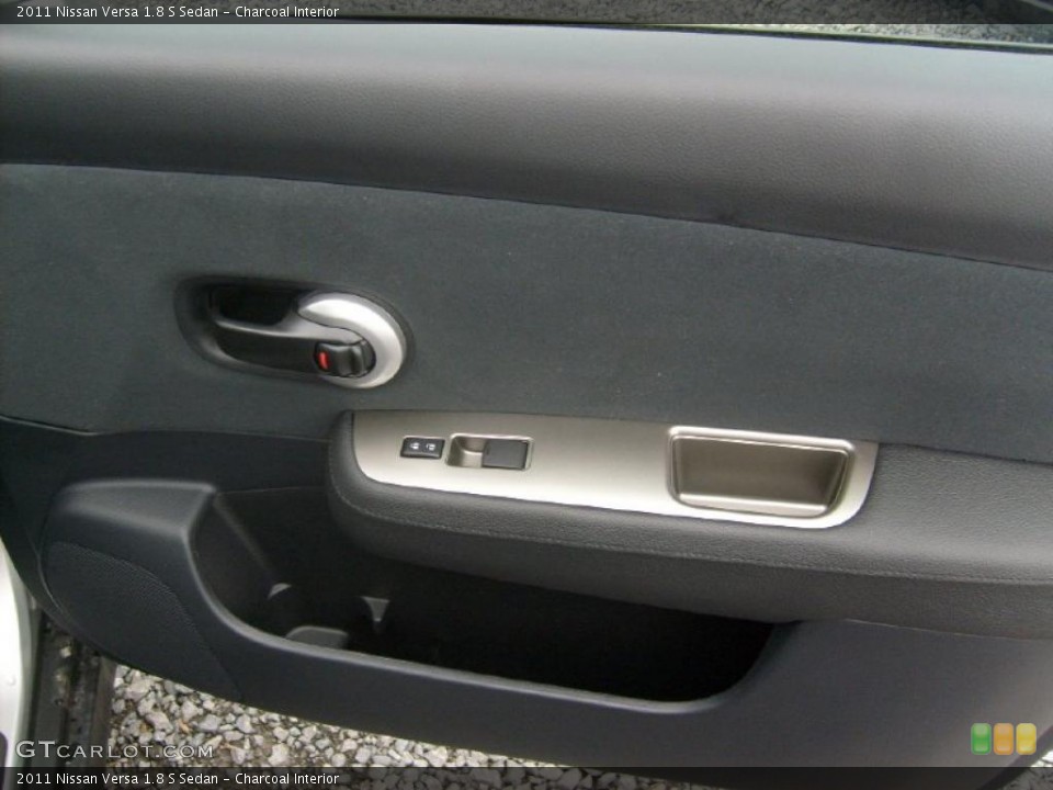 Charcoal Interior Door Panel for the 2011 Nissan Versa 1.8 S Sedan #45929059