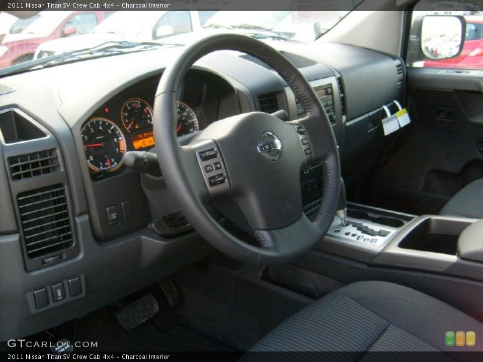 Charcoal Interior Photo for the 2011 Nissan Titan SV Crew Cab 4x4 #45929397