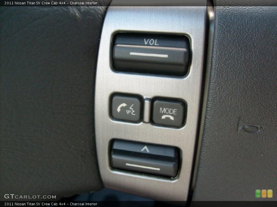 Charcoal Interior Controls for the 2011 Nissan Titan SV Crew Cab 4x4 #45929446