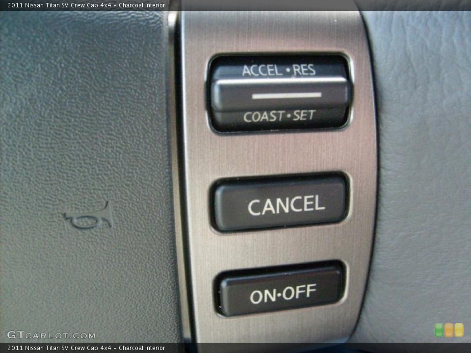 Charcoal Interior Controls for the 2011 Nissan Titan SV Crew Cab 4x4 #45929452