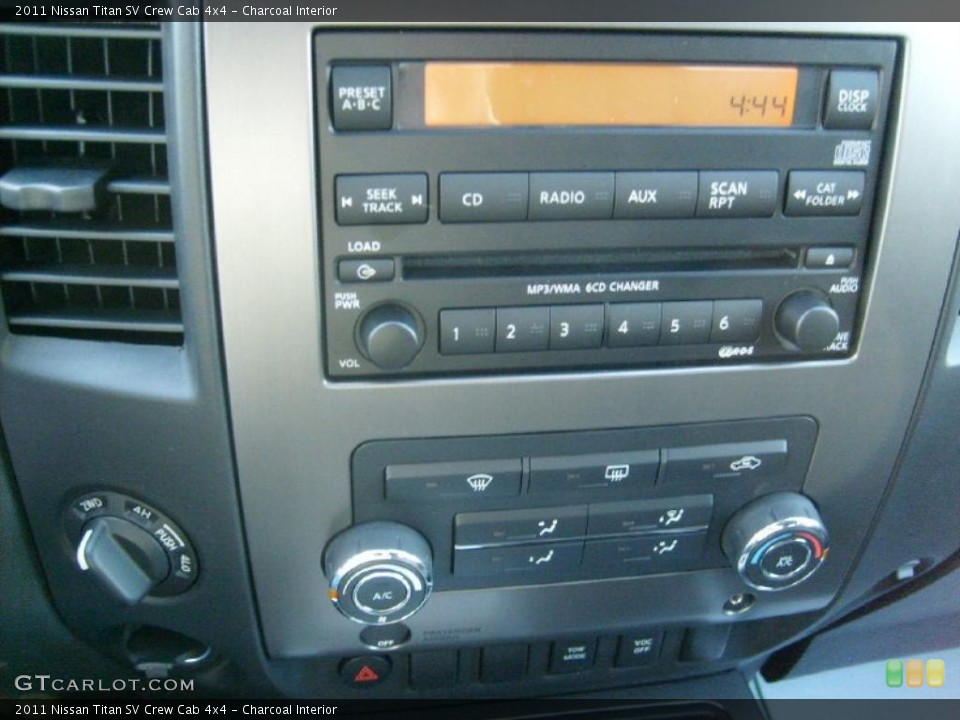 Charcoal Interior Controls for the 2011 Nissan Titan SV Crew Cab 4x4 #45929464