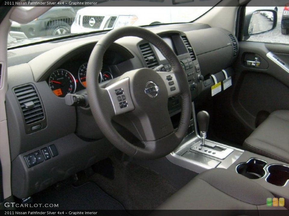 Graphite Interior Steering Wheel for the 2011 Nissan Pathfinder Silver 4x4 #45929755