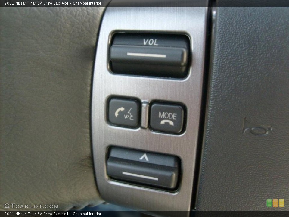 Charcoal Interior Controls for the 2011 Nissan Titan SV Crew Cab 4x4 #45929791