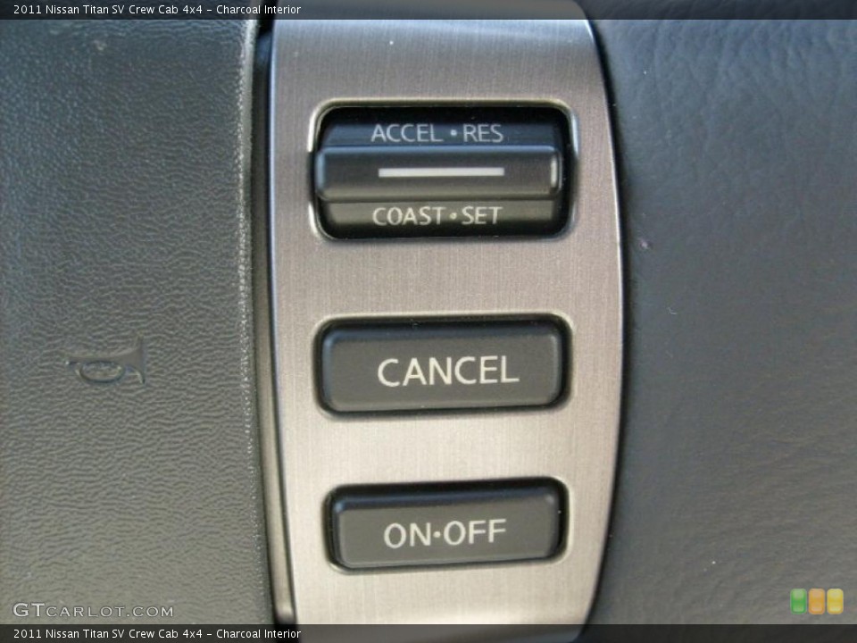 Charcoal Interior Controls for the 2011 Nissan Titan SV Crew Cab 4x4 #45929794