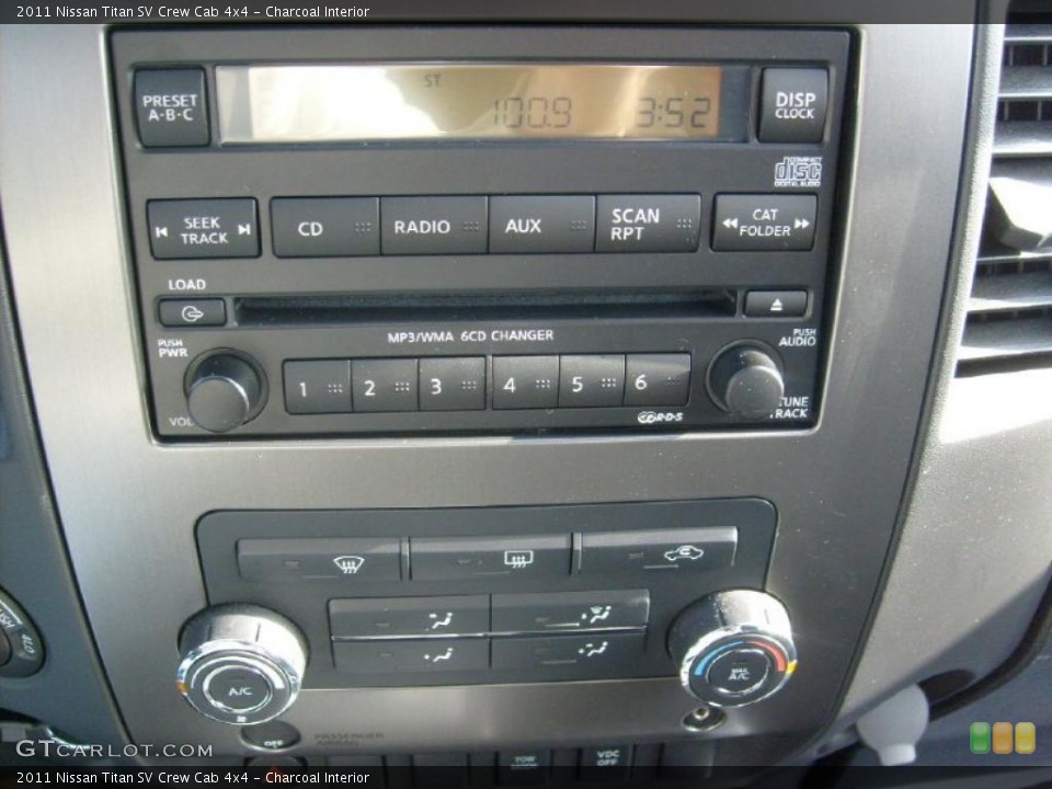 Charcoal Interior Controls for the 2011 Nissan Titan SV Crew Cab 4x4 #45929797