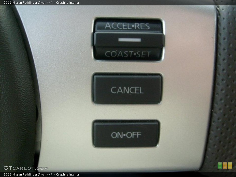 Graphite Interior Controls for the 2011 Nissan Pathfinder Silver 4x4 #45929923