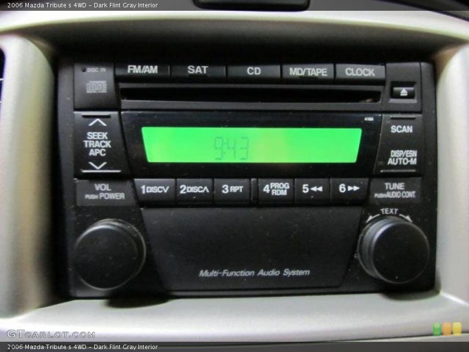 Dark Flint Gray Interior Controls for the 2006 Mazda Tribute s 4WD #45930109
