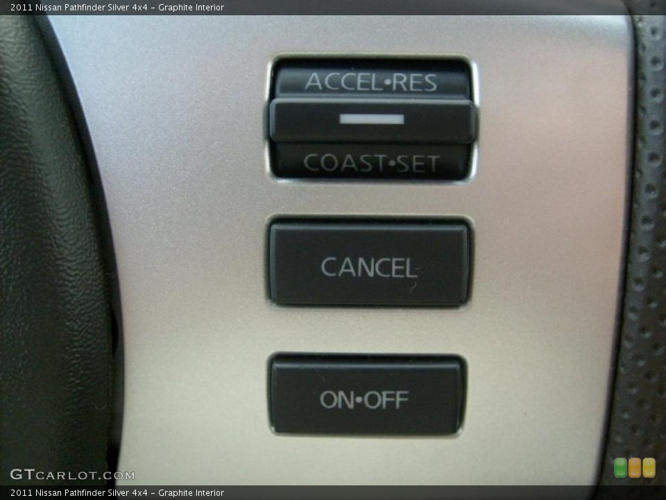 Graphite Interior Controls for the 2011 Nissan Pathfinder Silver 4x4 #45930205