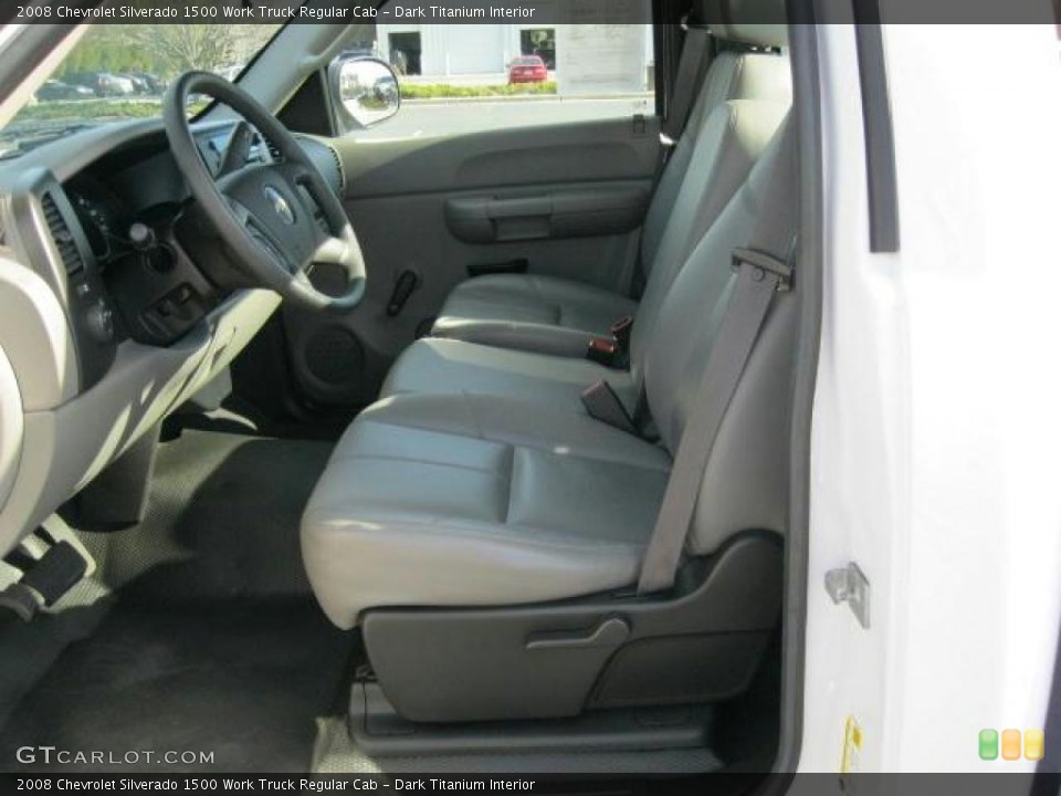 Dark Titanium Interior Photo for the 2008 Chevrolet Silverado 1500 Work Truck Regular Cab #45931279