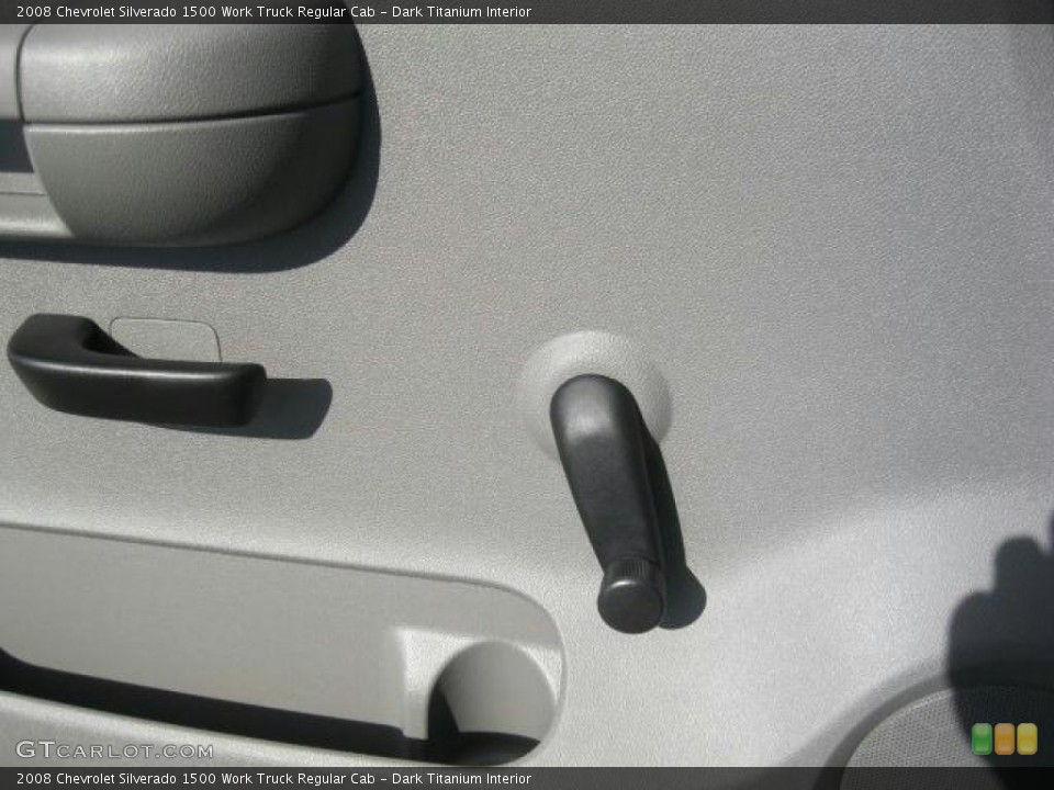Dark Titanium Interior Controls for the 2008 Chevrolet Silverado 1500 Work Truck Regular Cab #45931378