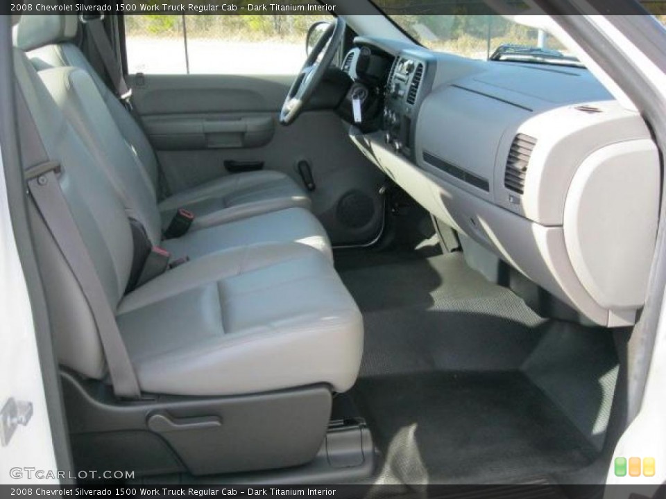 Dark Titanium Interior Photo for the 2008 Chevrolet Silverado 1500 Work Truck Regular Cab #45931399