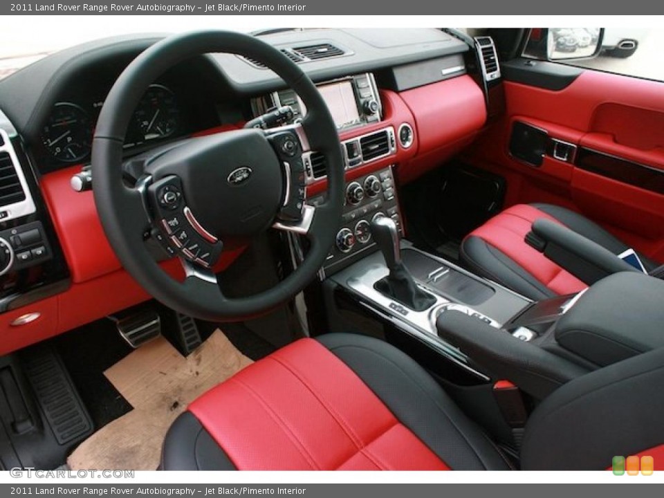 Jet Black/Pimento Interior Prime Interior for the 2011 Land Rover Range Rover Autobiography #45932688