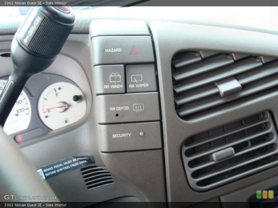 Slate Interior Controls for the 2002 Nissan Quest SE #45932949