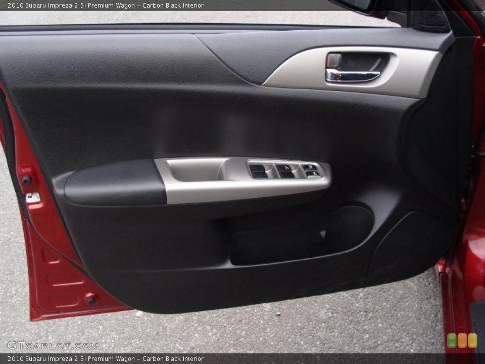 Carbon Black Interior Door Panel for the 2010 Subaru Impreza 2.5i Premium Wagon #45934038
