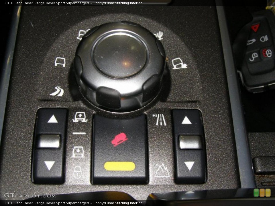 Ebony/Lunar Stitching Interior Controls for the 2010 Land Rover Range Rover Sport Supercharged #45936402