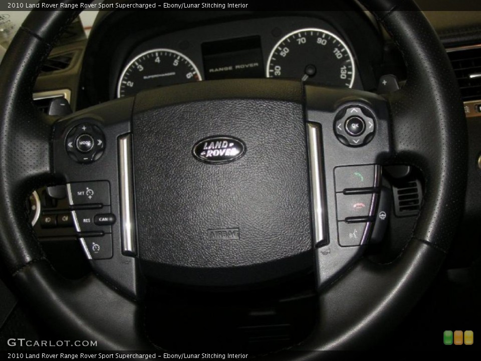 Ebony/Lunar Stitching Interior Controls for the 2010 Land Rover Range Rover Sport Supercharged #45936420