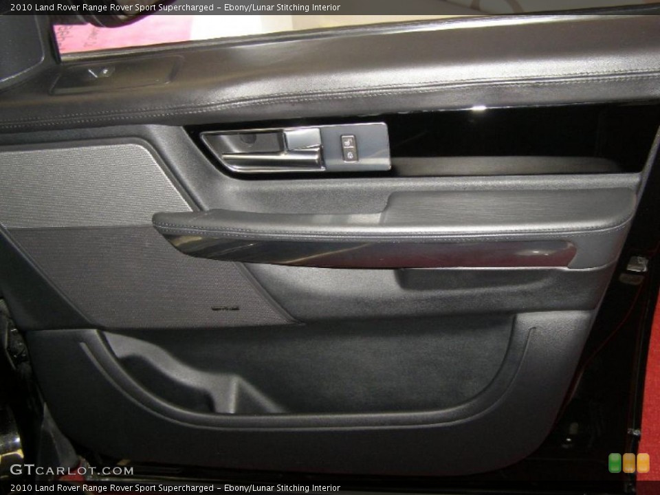Ebony/Lunar Stitching Interior Door Panel for the 2010 Land Rover Range Rover Sport Supercharged #45936510
