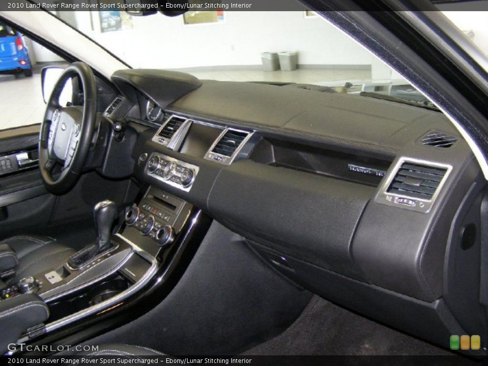 Ebony/Lunar Stitching Interior Dashboard for the 2010 Land Rover Range Rover Sport Supercharged #45936516