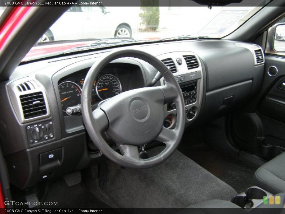 Ebony Interior Dashboard for the 2008 GMC Canyon SLE Regular Cab 4x4 #45940092
