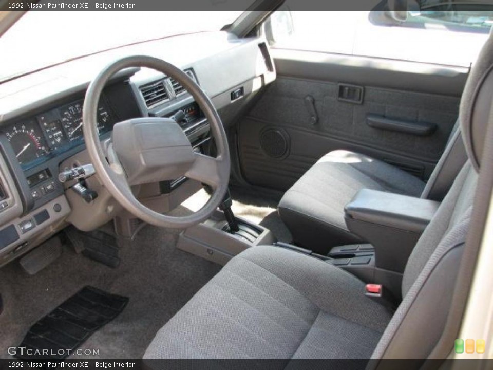 Beige Interior Prime Interior for the 1992 Nissan Pathfinder XE #45941088